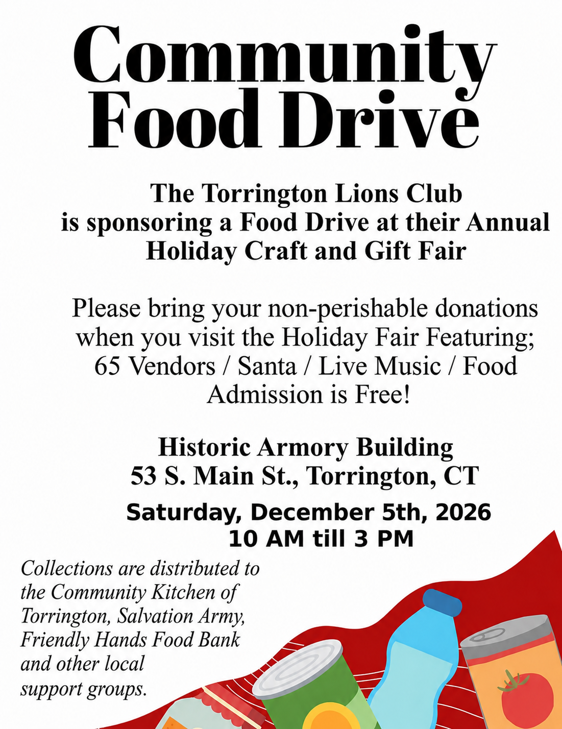 Torrington Holiday Food Drive